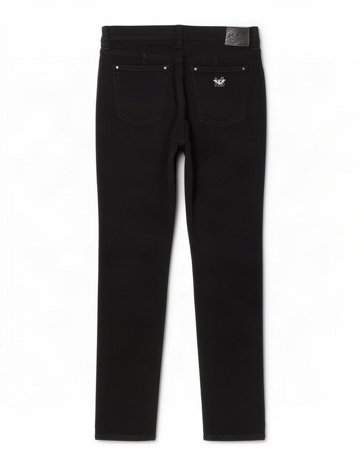 Armani Dame Straight Jeans W33 L32 Sort Bomuld