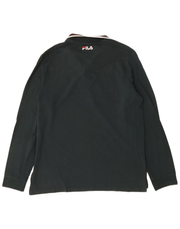 Fila Langærmet Polo Shirt til mænd XL Sort