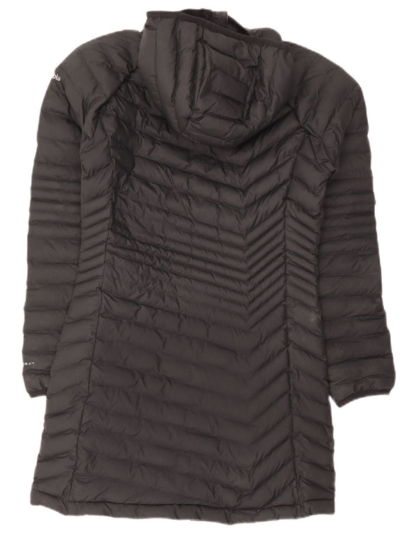 Columbia Womens Omni-Heat hættepolstret frakke UK 10 Lille sort polyester