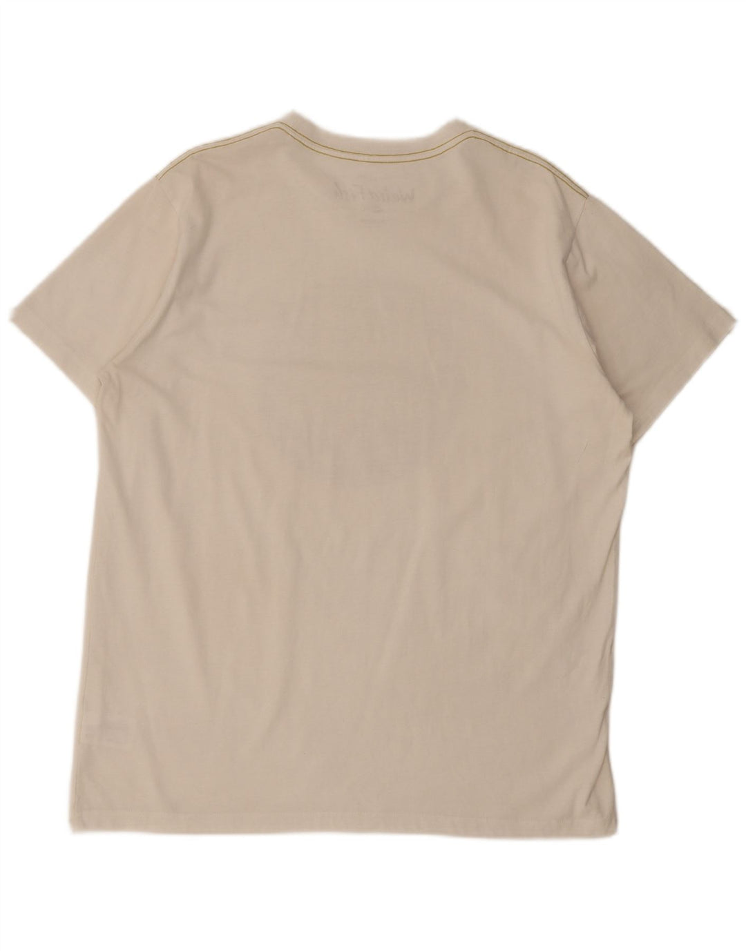 Weird Fish Herre Grafisk T-Shirt Top XL Hvid Bomuld