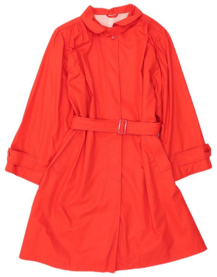 Salco Womens Trench Coat UK 12 Medium Orange
