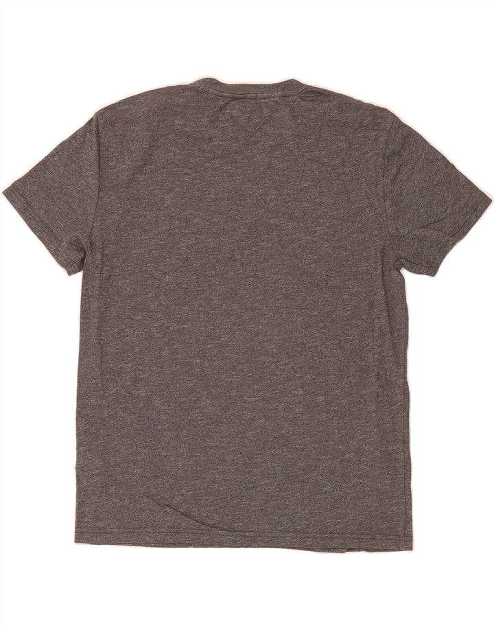 TOMMY HILFIGER Mens Regular Fit Graphic T-Shirt Top Large Grey Cotton Vintage Tommy Hilfiger and Second-Hand Tommy Hilfiger from Messina Hembry 