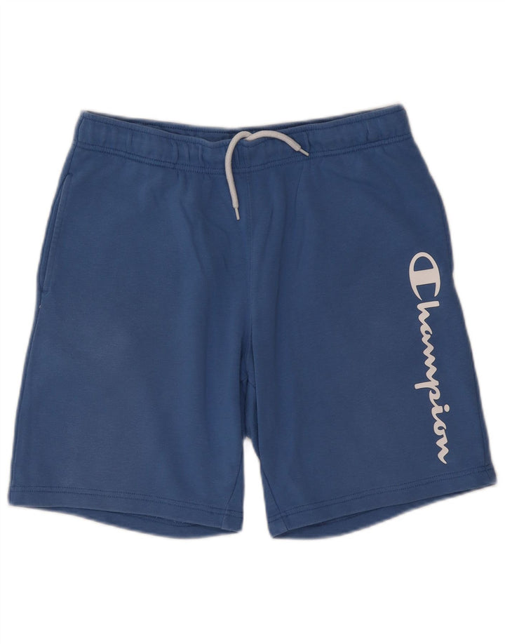 Champion Herre grafiske sportsshorts XL blå bomuld
