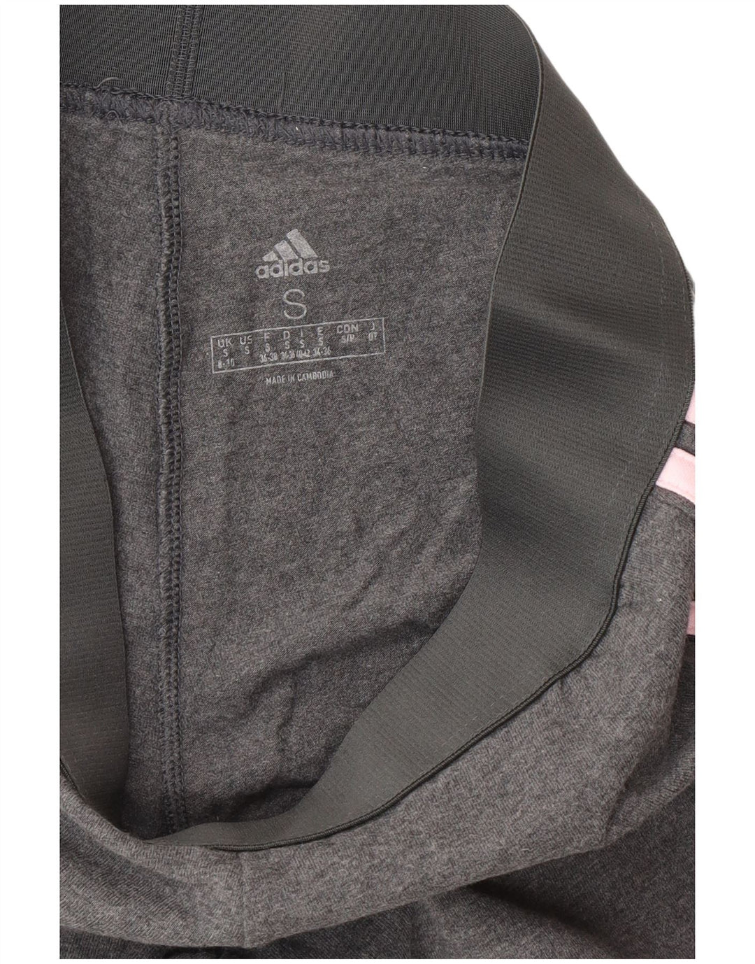 Adidas Dame Leggings UK 8/10 Small Grey Bomuld