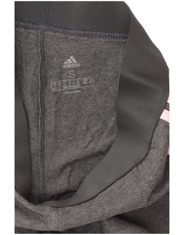 Adidas Dame Leggings UK 8/10 Small Grey Bomuld