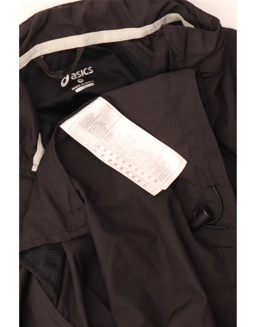 Asics træningsdragt topjakke til kvinder UK 14 Medium Sort Colourblock Polyester