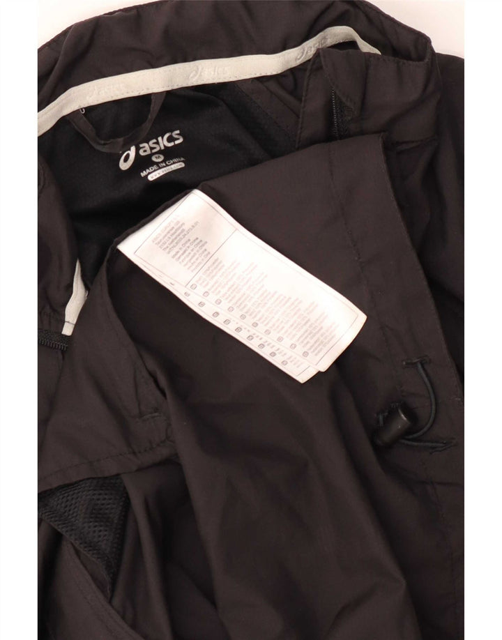 Asics træningsdragt topjakke til kvinder UK 14 Medium Sort Colourblock Polyester