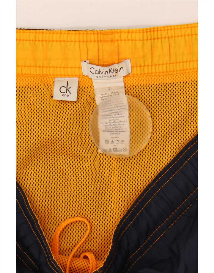 Calvin Klein Herre grafiske svømmeshorts Små marineblå farveblok