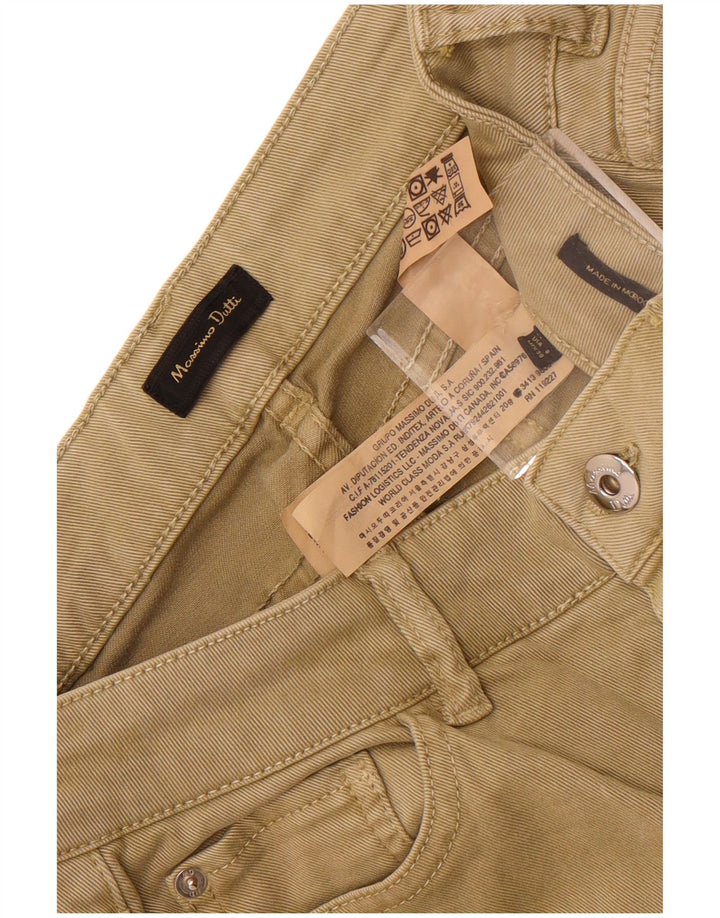 Massimo Dutti Dame Skinny Cargo Bukser EU 40 Medium W30 L29 Khaki