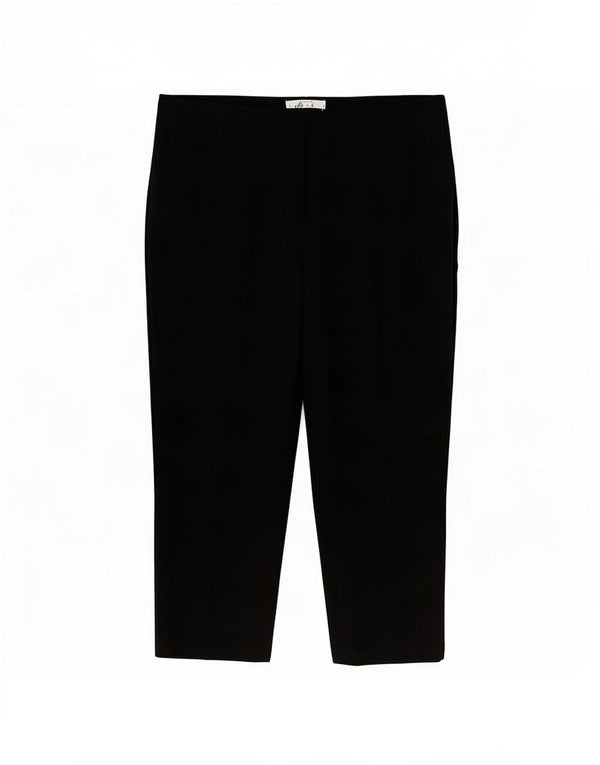 Marks & Spencer Womens Capri Trousers UK 18 XL W36 L23 Black Polyester