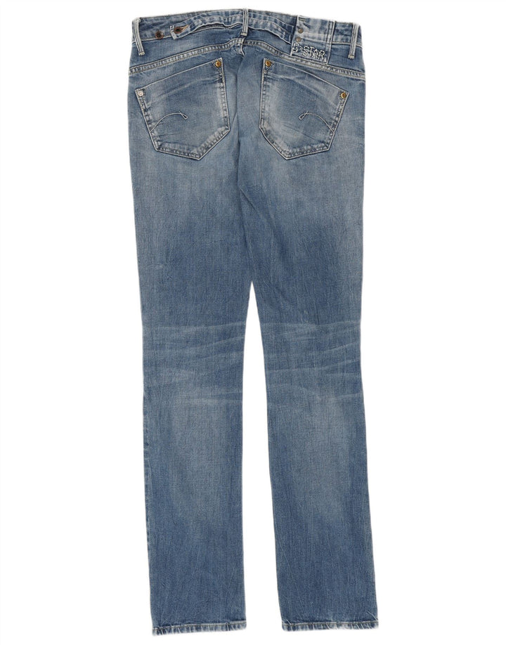 G-STAR Dame Distressed Slim Jeans W31 L36 Blå Bomuld