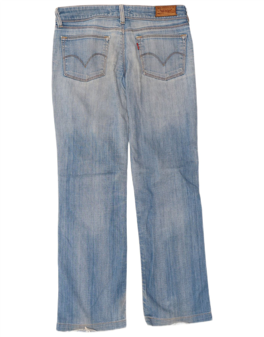 Levi's Dame 570 Straight Jeans W34 L29 Blå Bomuld