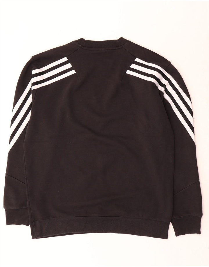 Adidas Herre Sweatshirt Jumper Large Sort Bomuld