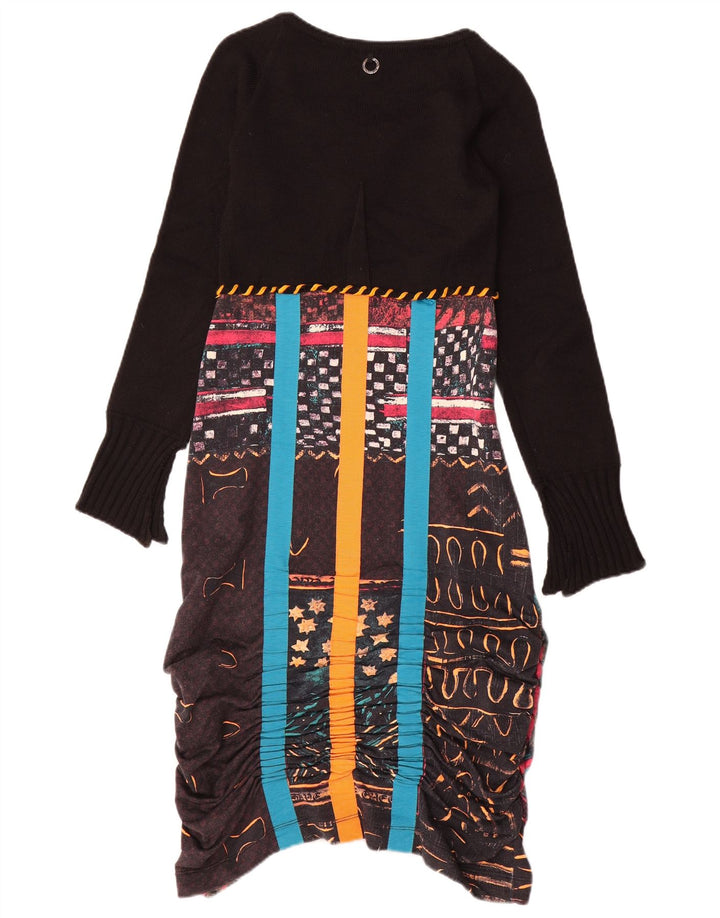 Save the Queen Womens Abstrakt mønster Maxi Dress UK 10 Small Black