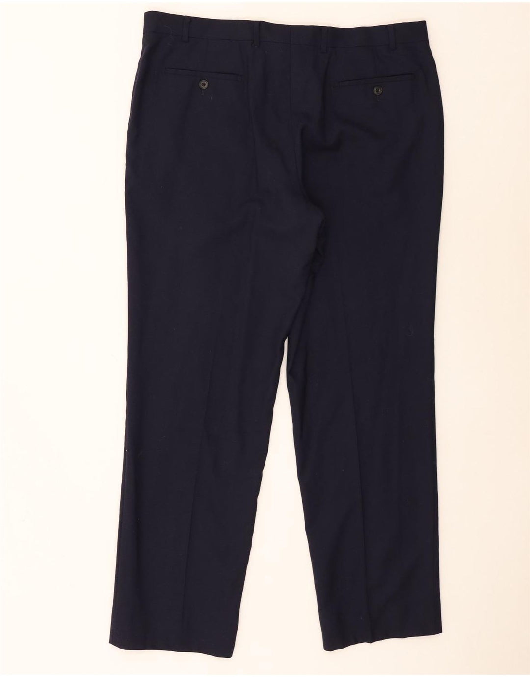 Marks & Spencer Herre Regular Fit Suit Bukser W38 L31 Marineblå Uld