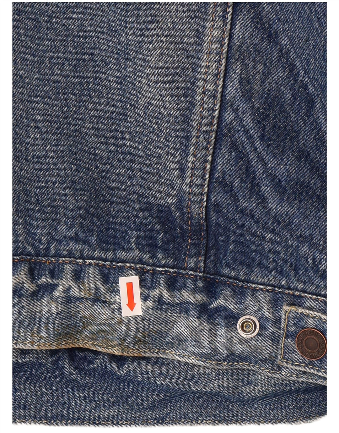 Levi's Herre Denim Sherpa Jacket UK 40 Large Blue Cotton