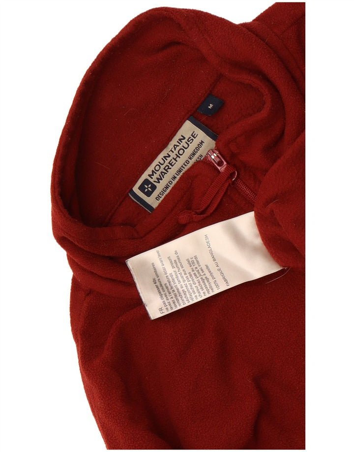 Mountain Warehouse Herre lynlås-hals Fleece Jumper UK 12 Medium Maroon