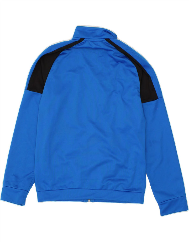 PUMA Boys Tracksuit Top Jacket 11-12 Years Blue Colourblock Polyester Vintage Puma and Second-Hand Puma from Messina Hembry 