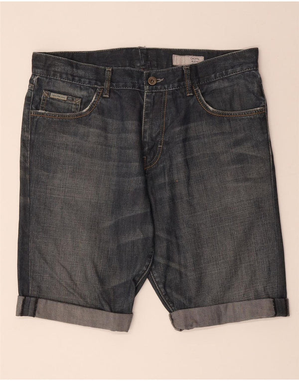 CALVIN KLEIN Herre Denim Shorts W34 Large Blue