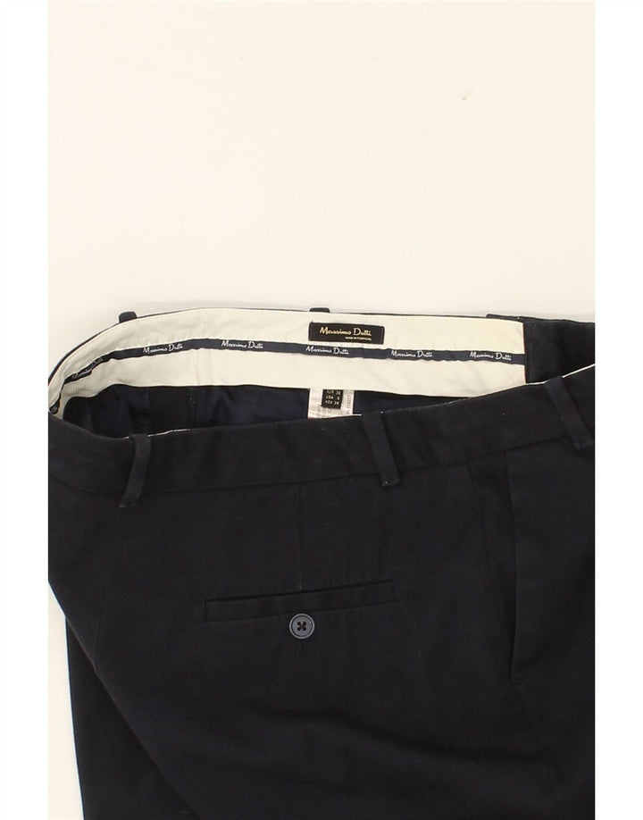 MASSIMO DUTTI Womens Slim Chino Trousers EU 38 Small W28 L30 Navy Blue Vintage Massimo Dutti and Second-Hand Massimo Dutti from Messina Hembry 