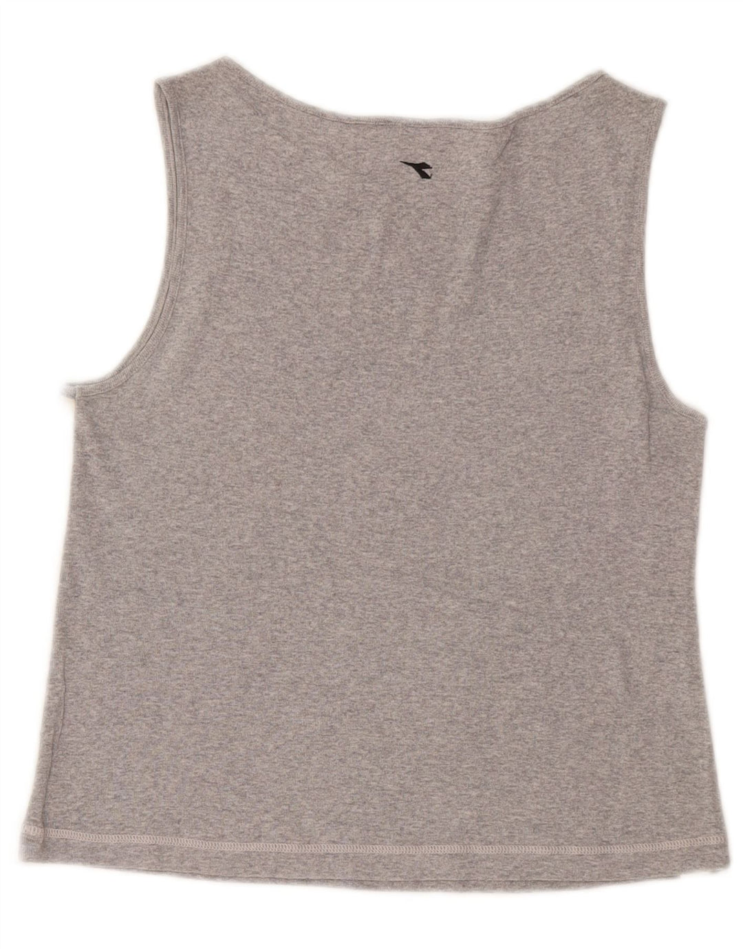 DIADORA Womens Crop Vest Top UK 10 Small Grey Colourblock