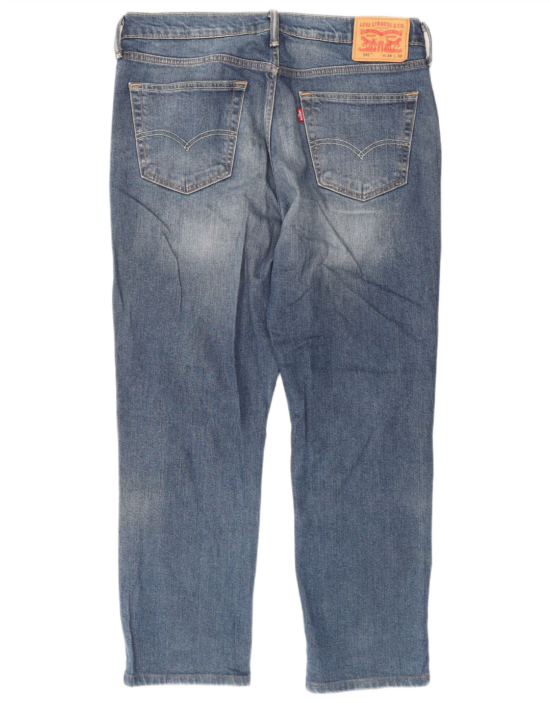 Levi's Herre 541 Athletic Straight Jeans W34 L32 Blå Bomuld