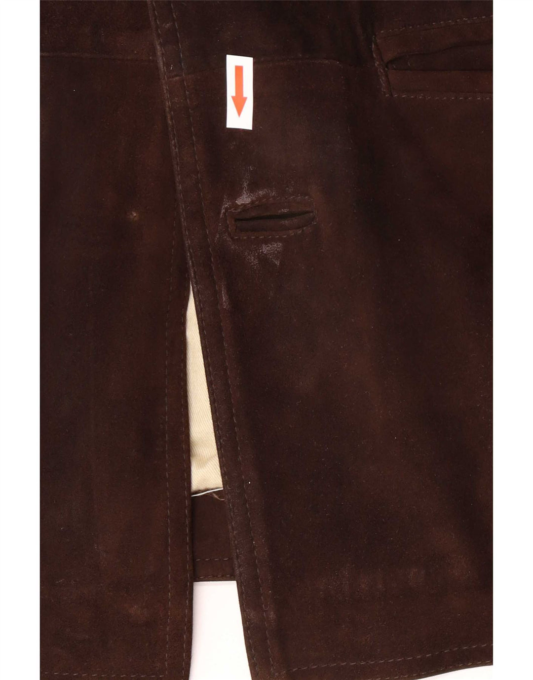 David Moore Herre Ruskind Windbreaker Coat IT 50 Stor Brun Læder