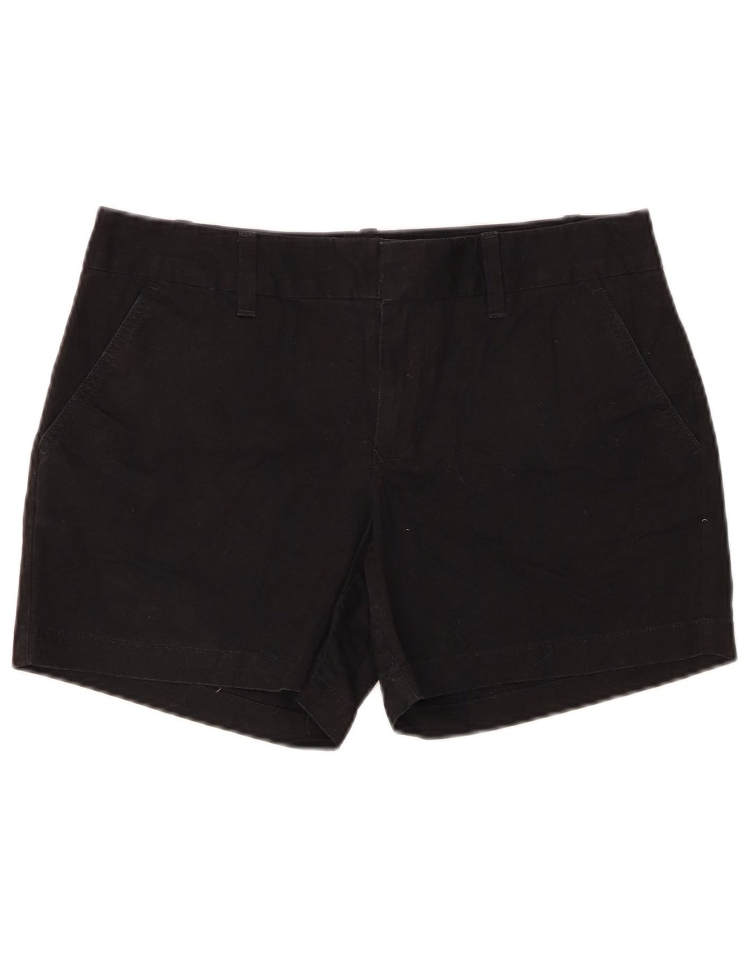 TOMMY HILFIGER Chino-shorts til kvinder US 6 Medium W30 Sort bomuld