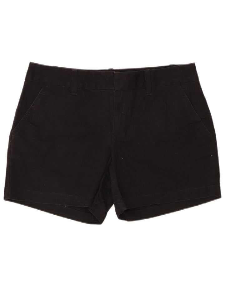 TOMMY HILFIGER Chino-shorts til kvinder US 6 Medium W30 Sort bomuld