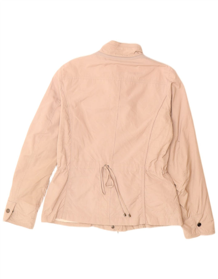 Geox Respira Womens Utility Jacket UK 10 Small Beige Polyester