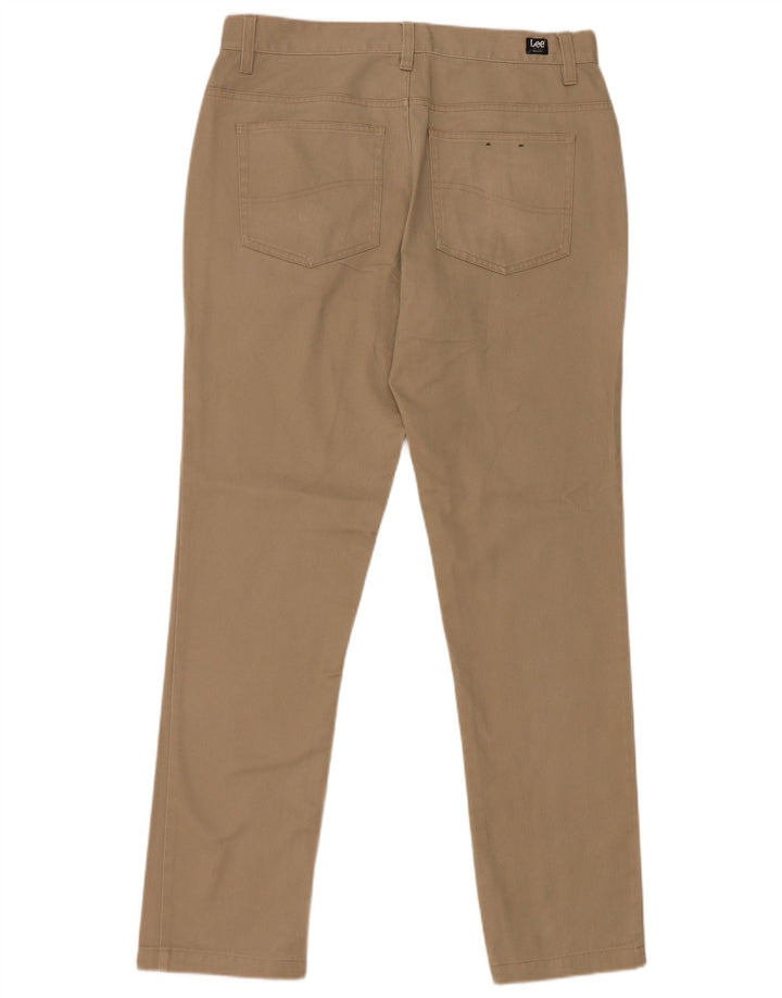 Lee Herre Slim Casual Bukser W32 L32 Beige Bomuld