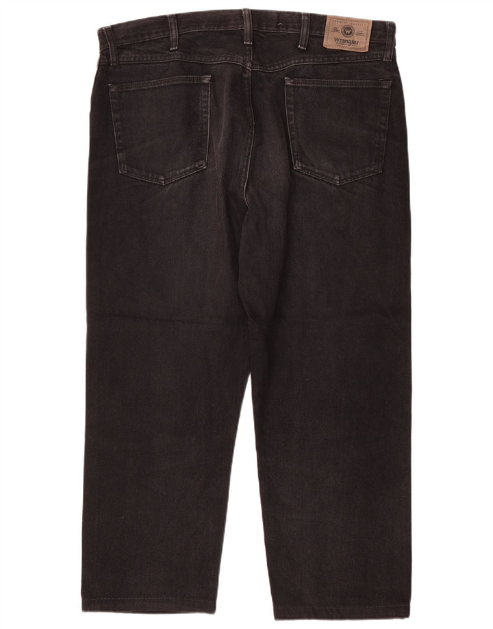 Wrangler Straight Jeans til mænd W38 L26 sort bomuld