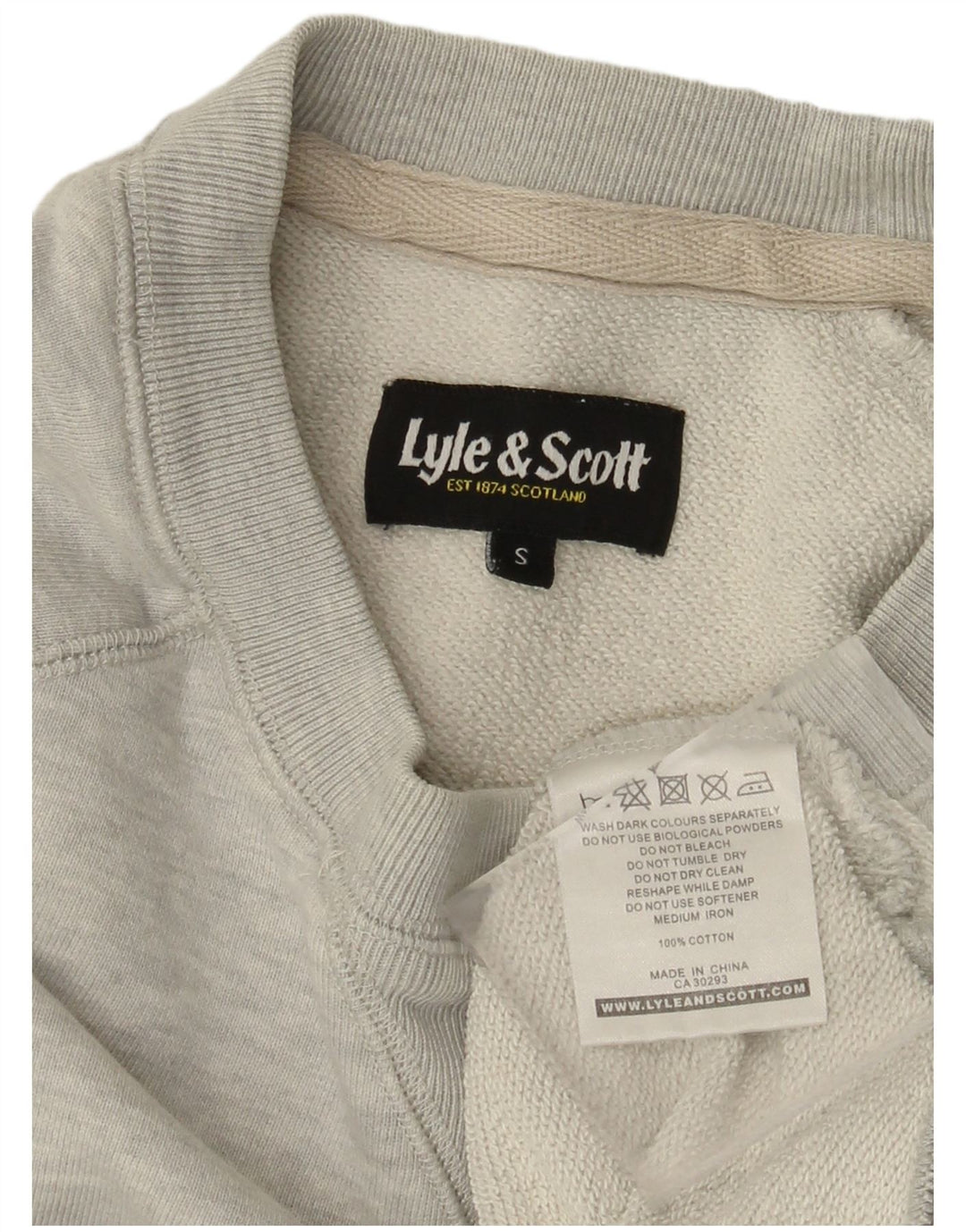 LYLE & SCOTT Sweatshirt til mænd, lille grå bomuld