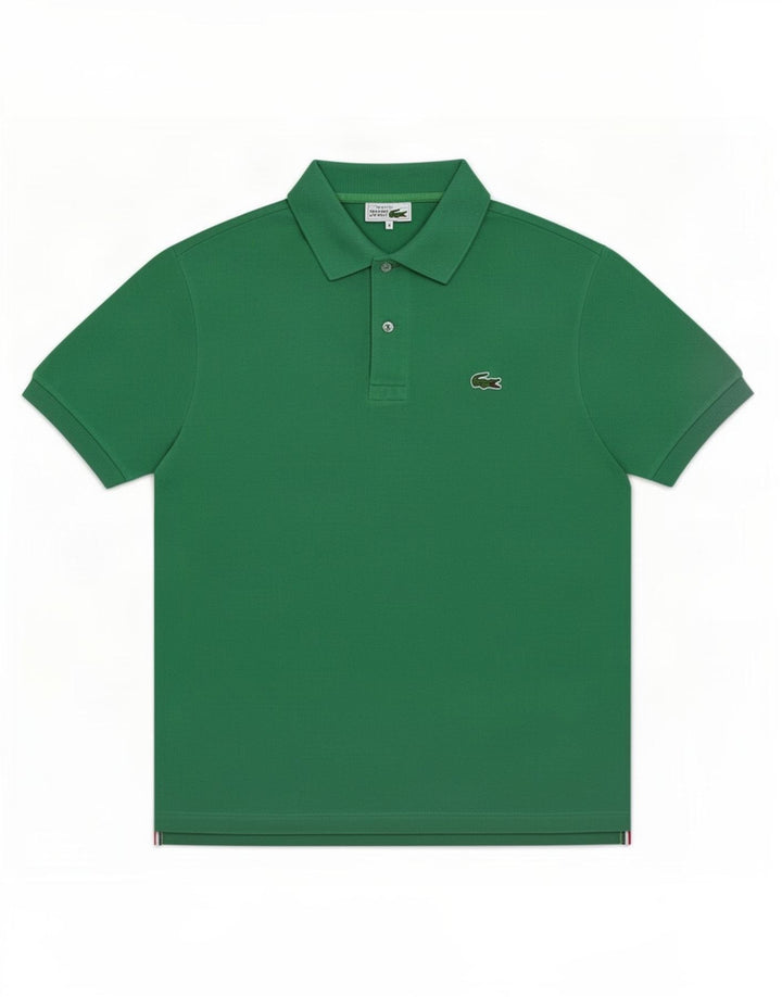 Lacoste herre poloshirt mellemgrøn bomuld