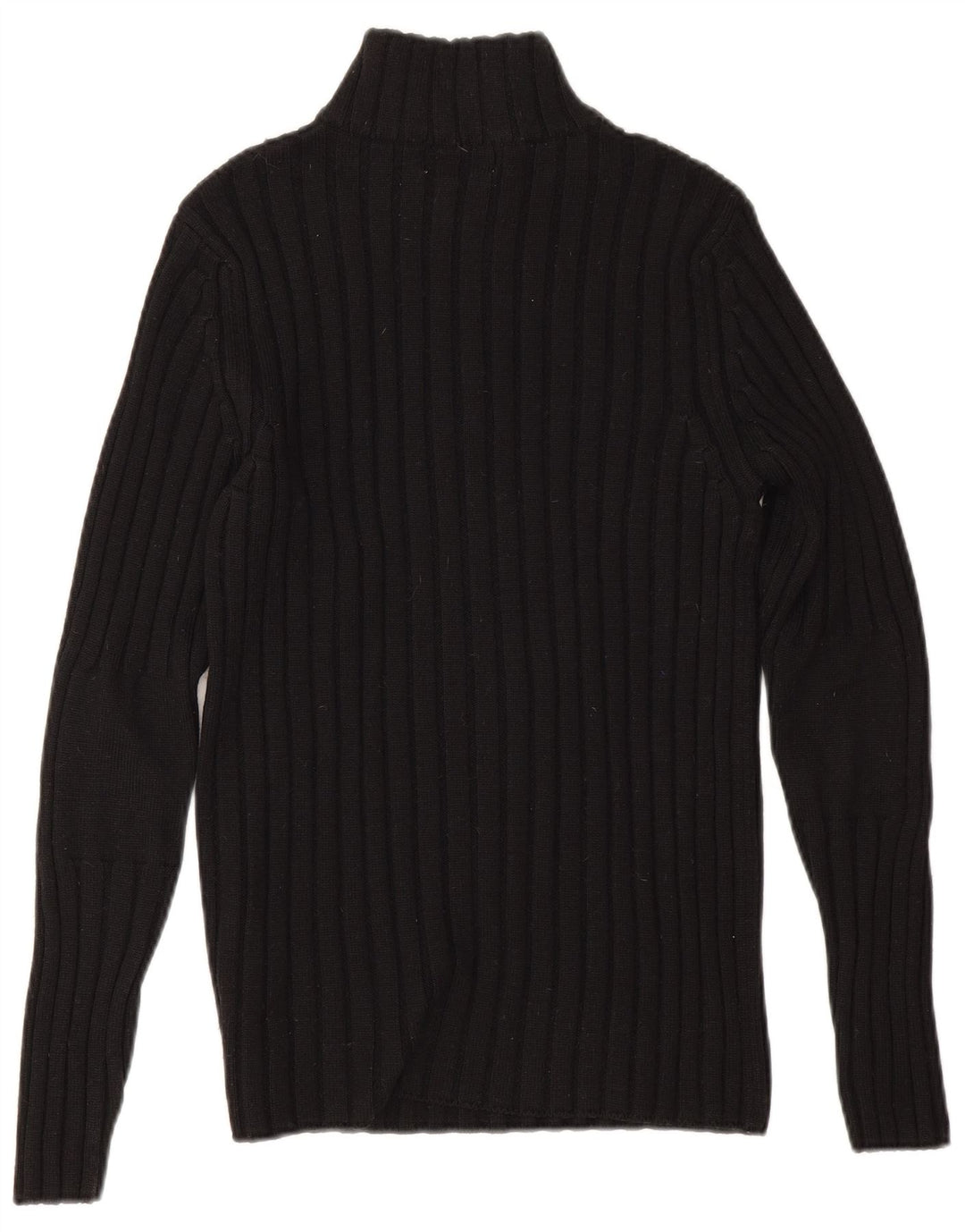 Rifle Herre Zip Neck Jumper Sweater Medium Sort Uld