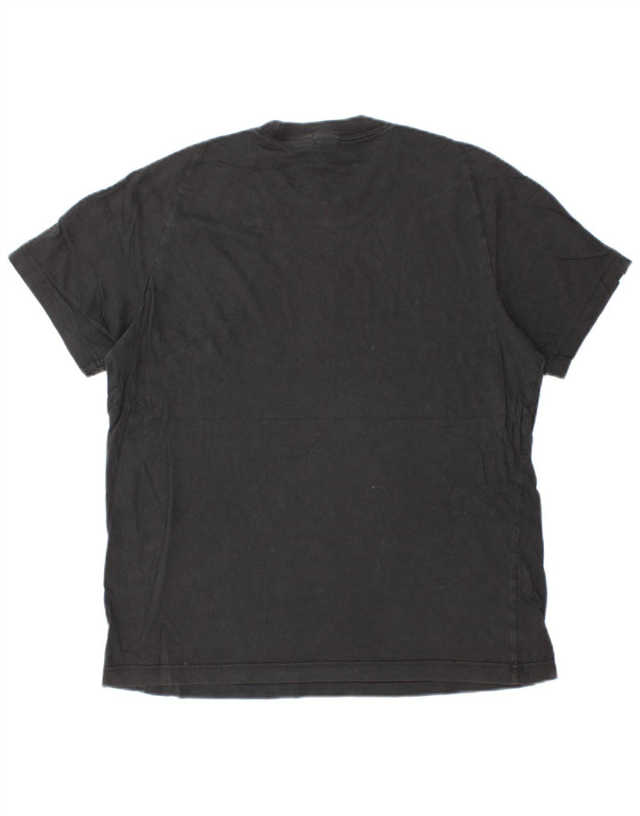Adidas Herre T-Shirt Top Medium Sort Bomuld