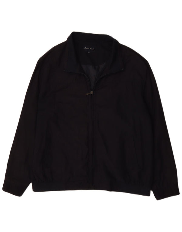 James Pringle Herre Bomber Jacket UK 44 2XL Navy Blue Cotton