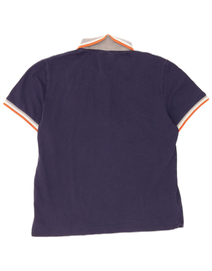 Lacoste herre poloshirt størrelse 4 Medium marineblå bomuld