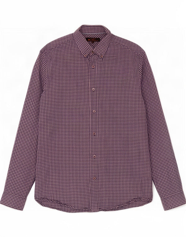 Ben Sherman Herreskjorte str. 15 1/2 Medium Blue Gingham Cotton