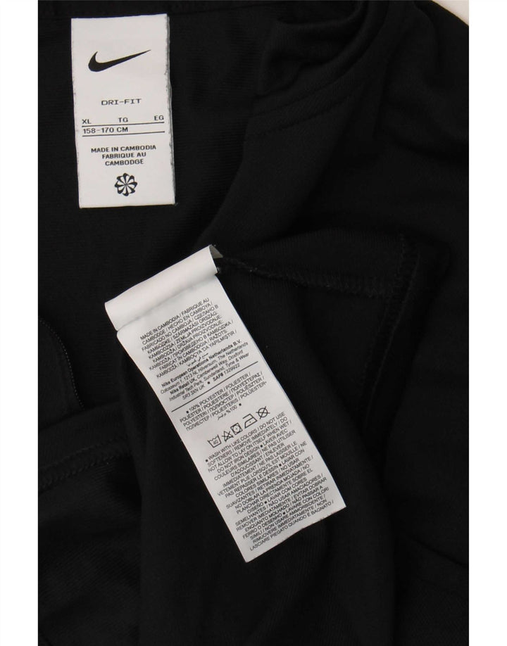 Nike Boys Dri Fit træningsdragt topjakke 13-14 år XL Sort polyester