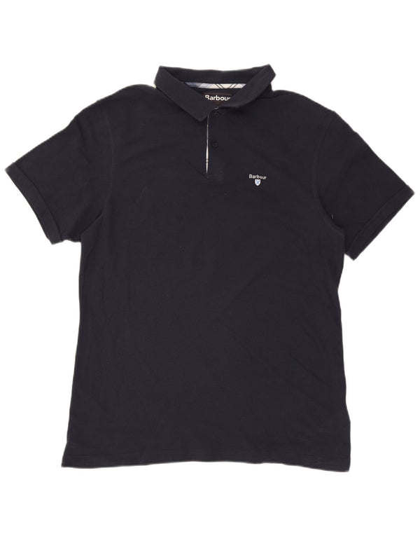 Barbour herre poloshirt XL marineblå bomuld