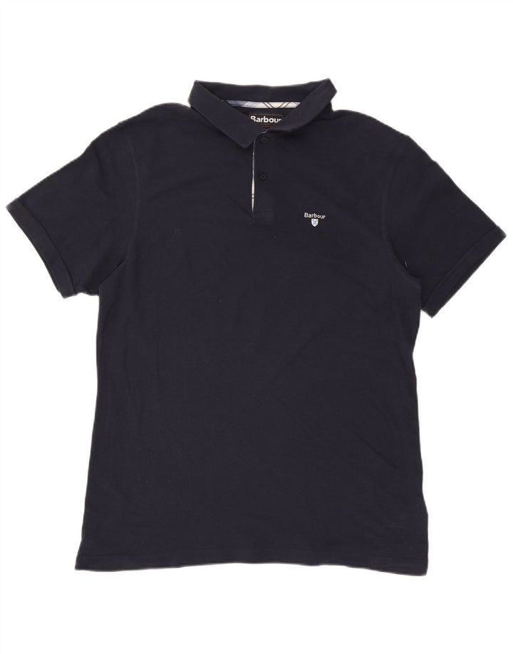 Barbour herre poloshirt XL marineblå bomuld
