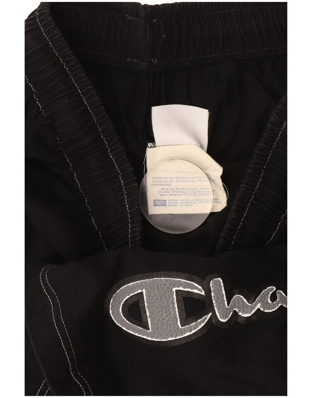 Champion Herre grafiske sportsshorts Medium sort bomuld