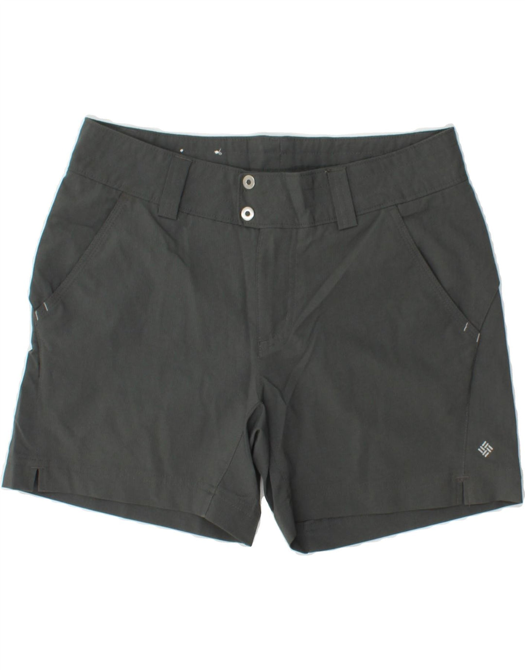 COLUMBIA Womens Omni-Shade Chino Shorts US 4 Small W31 Grey Polyester Vintage Columbia and Second-Hand Columbia from Messina Hembry 