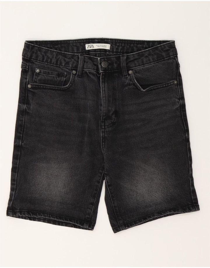Zara Herre Denim Shorts EU 38 Small W30 Sort
