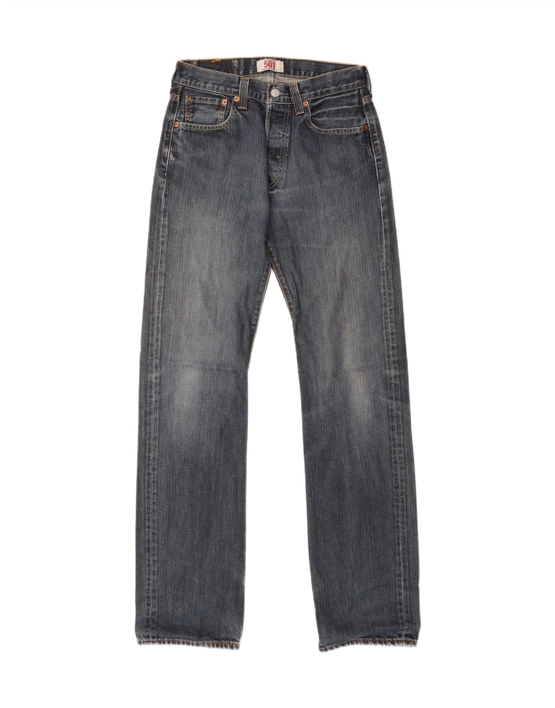 LEVI'S Mens 501 Straight Jeans W29 L34 Blue Cotton Vintage Levi's and Second-Hand Levi's from Messina Hembry 