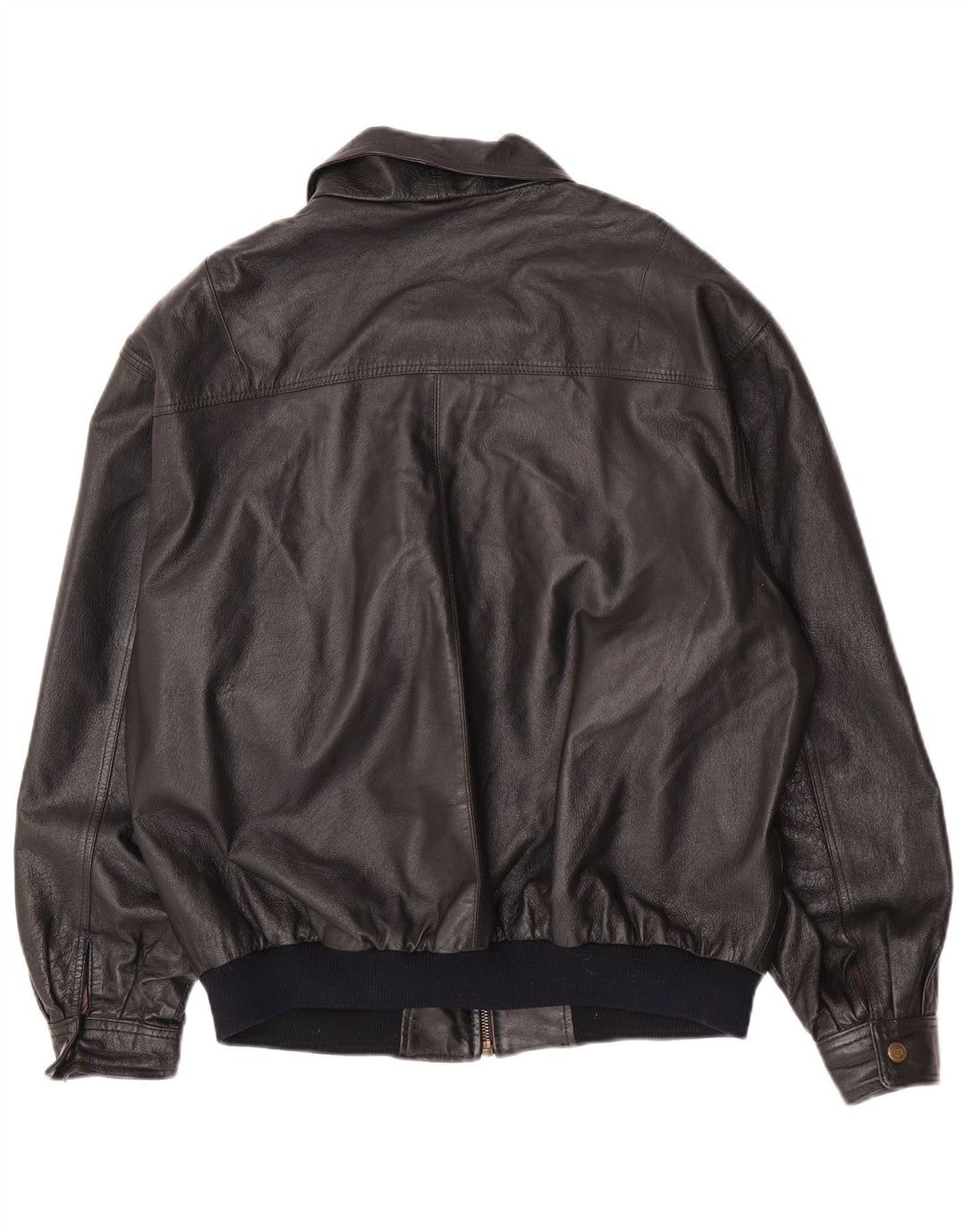 Vintage herre læderjakke UK 42 XL sort læder