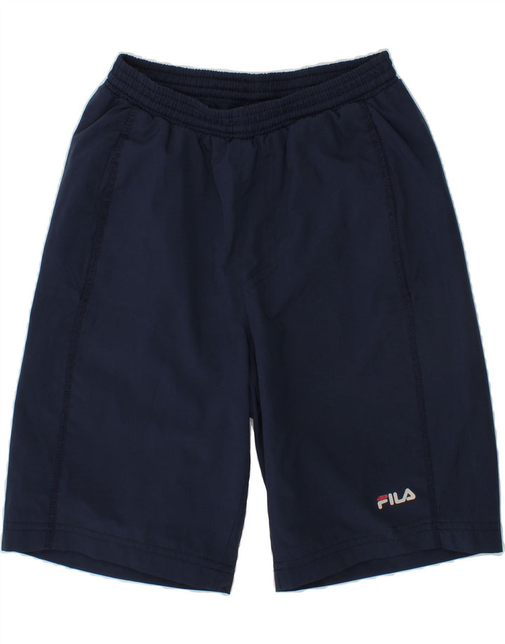 FILA Boys Sport Shorts 8-9 Years Navy Blue Polyester Vintage Fila and Second-Hand Fila from Messina Hembry 