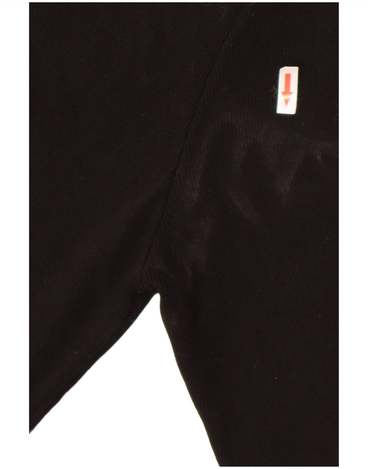 Monsoon Dame Kortærmede Jumper Kjole UK 12 Medium Sort