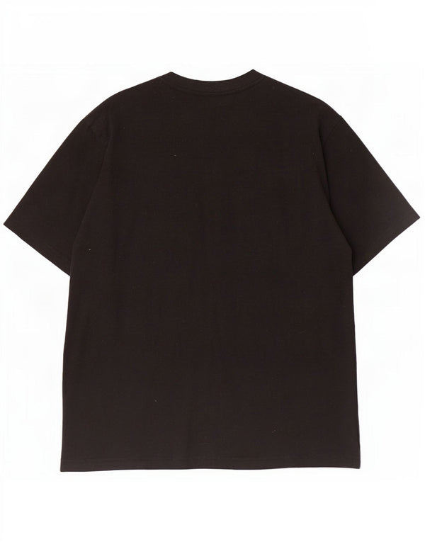 Fila Herre T-Shirt Top Medium Sort Bomuld